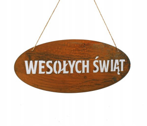Zawieszka Na Drzwi Wesolych Swiat Boze Narodzenie
