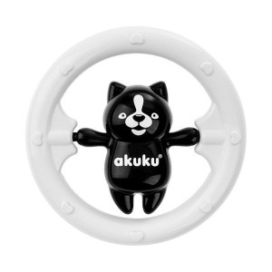 Akuku A0467 grzechotka czarno-biały miś