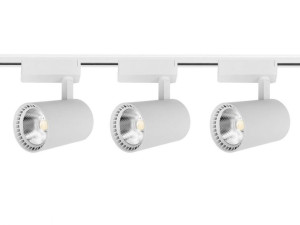 Zestaw szynowy 3x Lampa ECO biała Reflektor COB LED 20W 6000K Szyna 1m