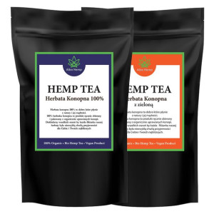 Zestaw herbata konopna 100% 50g + MIX herbaty konopnej i zielonej 50g MEDIU