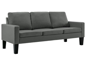 Szara nowoczesna sofa - Clorins 3X