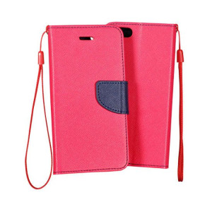 Etui Fancy Samsung A20S różowo-granatowa