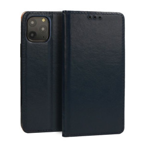 Kabura BOOK do Samsung A42 5G GRANATOWA skóra