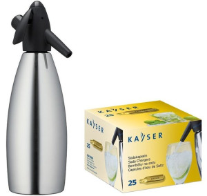 Syfon Do Wody Sodowej 1L + 25 Naboi, Kayser