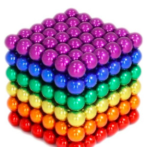 OK Kulki Magnetyczne NeoCube 216 szt. 5 mm Tęcza!