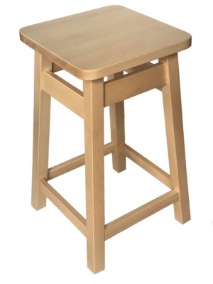 Hoker, taboret 55 cm drewniany BUK NATURALNY