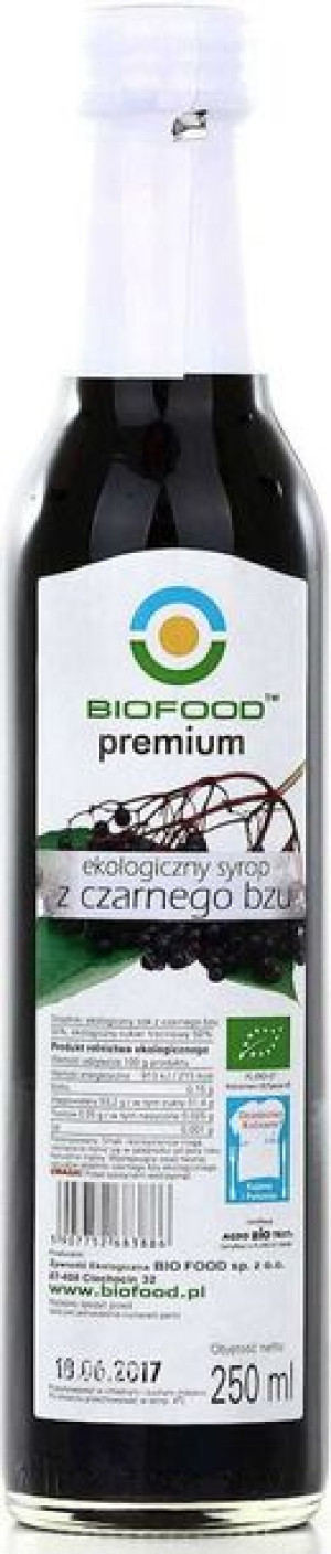 Syrop Z Czarnego Bzu Bio 250 Ml - Bio Food
