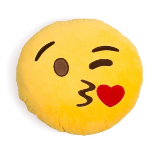 Poduszka Dekoracyjna Emotki Emoji - Całus Kiss