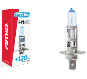 Żarówka halogen LumiTec SuperWhite H1 12V 55W +120