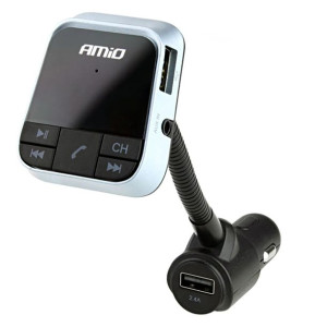 Transmiter FM Radia samochodowy ładowarka USB 12V