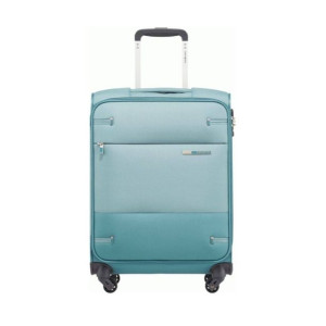Walizka kabinowa Samsonite Base Boost - stone blue stripes