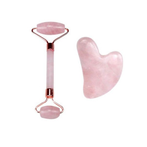 Zestaw Roller Jadeitowy + Kamień Gua Sha