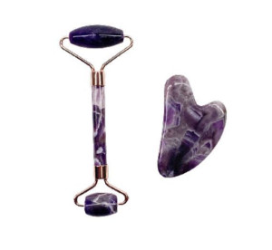 Zestaw Roller Jadeitowy + Kamień Gua Sha