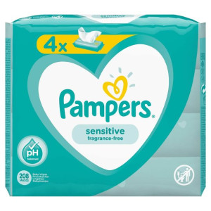 PAMPERS Chusteczki Sensitive 4x52 szt.