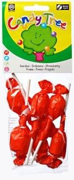 Lizaki Okrągłe O Smaku Truskawkowym Bezglutenowe Bio (7 X 10 G) - Candy Tre