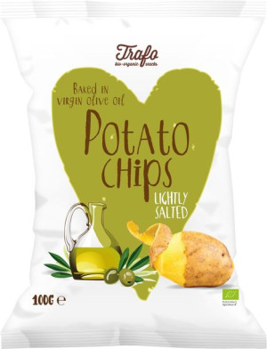Chipsy Ziemniaczane Smażone Na Oliwie Z Oliwek Bio 100 G - Trafo