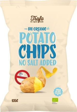 Chipsy Ziemniaczane Naturalne Bez Dodatku Soli Bio 125 G - Trafo