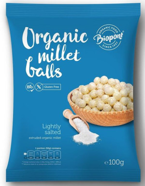 Chrupki Jaglane Delikatnie Solone Bezglutenowe Bio 100 G - Biopont