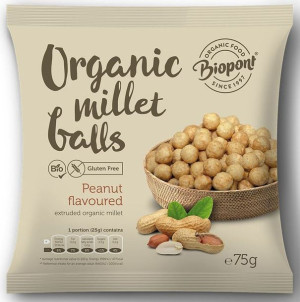 Chrupki Jaglane Z Orzeszkami Ziemnymi Bezglutenowe Bio 75 G - Biopont