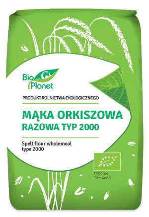Mąka Orkiszowa Razowa Typ 2000 Bio 1 Kg - Bio Planet
