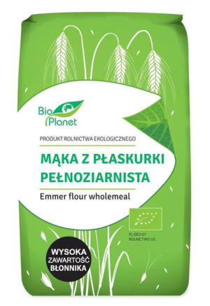 Mąka Z Płaskurki Pełnoziarnista Bio 500 G - Bio Planet