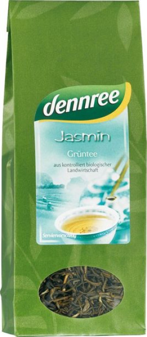 Herbata Zielona Jaśminowa Liściasta Bio 100 G - Dennree