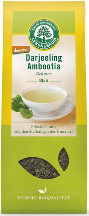 Herbata Zielona Darjeeling Liściasta Bio 50 G - Lebensbaum