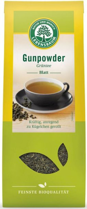 Herbata Zielona Gunpowder Liściasta Bio 100 G - Lebensbaum