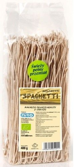 Makaron (orkiszowy Razowy) Spaghetti Bio 400 G - Niro