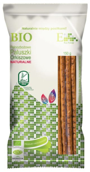 Paluszki Orkiszowe Pełnoziarniste Naturalne Bio 150 G - Envoy