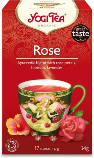 Herbatka Rose Bio (17 X 2 G) 34 G - Yogi Tea