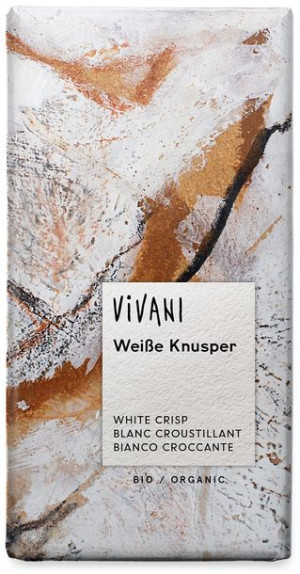 Czekolada Biała Z Chrupiącym Ryżem Bio 100 G - Vivani