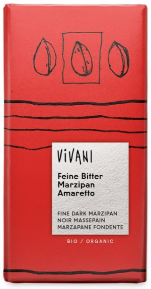 Czekolada Gorzka Z Marcepanem Amaretto Bio 100 G - Vivani