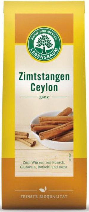 Cynamon Cejloński Laska Bio (6 Sztuk) - Lebensbaum