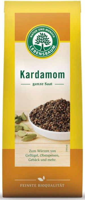 Kardamon Całe Ziarno Bio 50 G - Lebensbaum