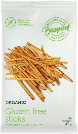 Paluszki Lekko Solone Bezglutenowe Bio 45 G - Biopont