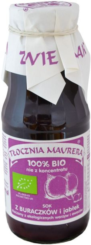 Sok Buraczkowy Z Jabłkiem Bio 300 Ml - Tłocznia Maurera