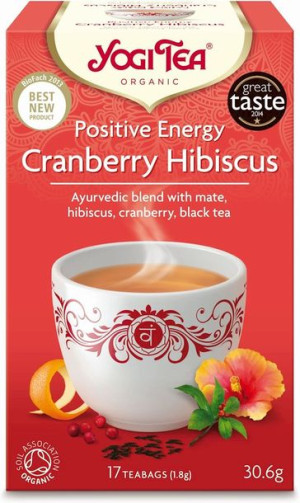 Herbatka Pozytywna Energia Żurawina - Hibiskus Bio (17 X 1,8 G) 30,6 G - Yo