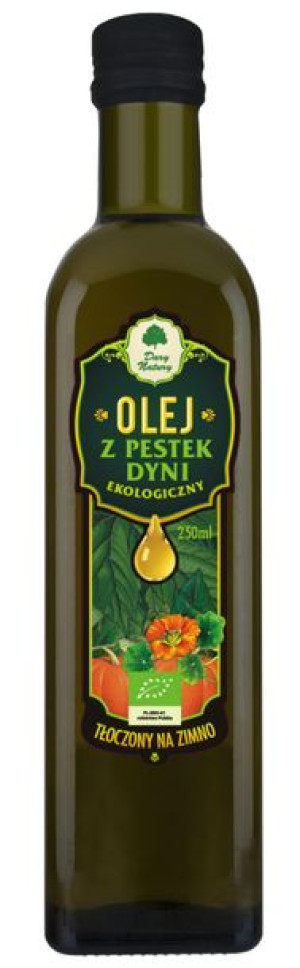 Olej Z Pestek Dyni Virgin Bio 250 Ml - Dary Natury