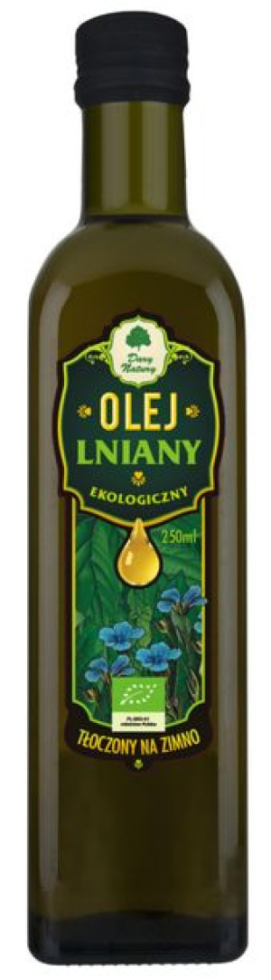 Olej Lniany Virgin Bio 250 Ml - Dary Natury