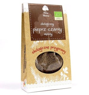 Pieprz Czarny Mielony Bio 50 G - Dary Natury