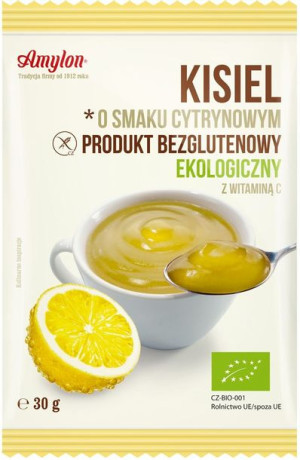 Kisiel O Smaku Cytrynowym Bezglutenowy Bio 30 G - Amylon