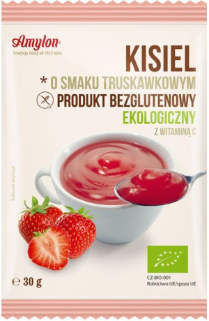 Kisiel O Smaku Truskawkowym Bezglutenowy Bio 30 G - Amylon
