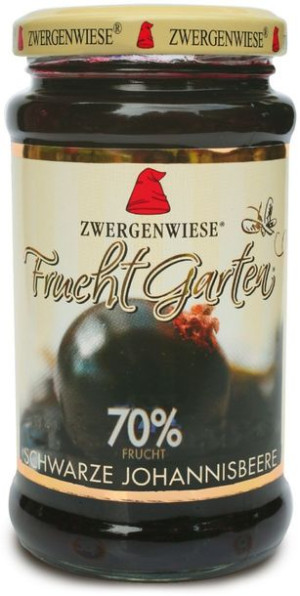 Mus Z Czarnej Porzeczki (70% Owoców) Bezglutenowy Bio 225 G - Zwergenwiese