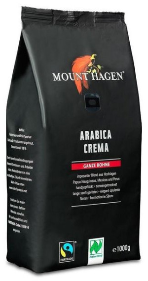 Kawa Ziarnista Arabica 100% Crema Fair Trade Bio 1 Kg - Mount Hagen