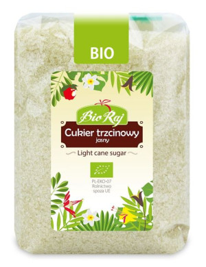 Cukier Trzcinowy Jasny Bio 500 G - Bio Raj