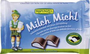 Czekolada Z Nadzieniem Mlecznym Dla Dzieci Bio 100 G - Rapunzel