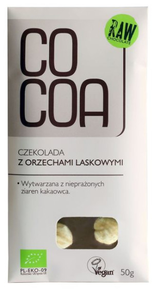 Czekolada Z Orzechami Laskowymi Bio 50 G - Cocoa