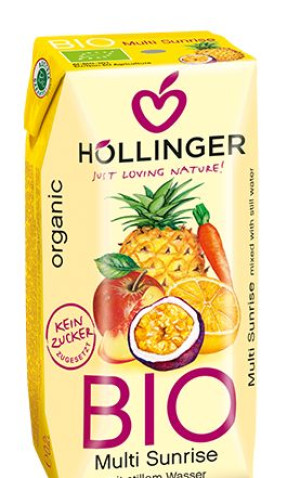 Napój Wieloowocowy Z Sokiem Z Marchwi Sunrise Bio 200 Ml - Hollinger
