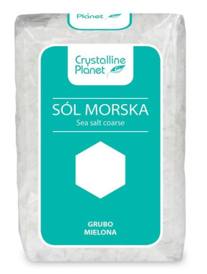 Sól Morska Grubo Mielona 600 G - Crystalline Planet